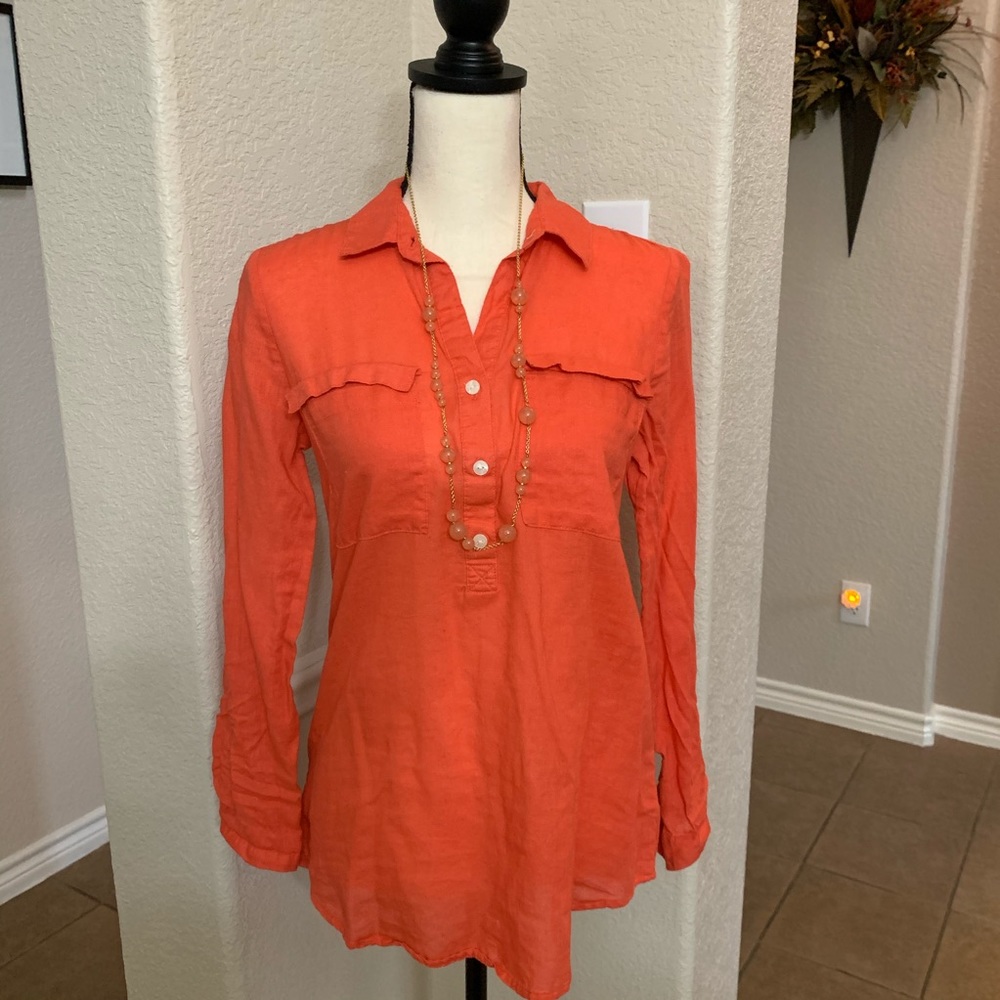 Old Navy solid coral shirt Size S